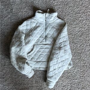 Lululemon Athletica Quilted Pullover in Soft Cream